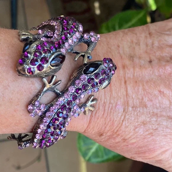 winte Lizard Silver Bracelet つまる